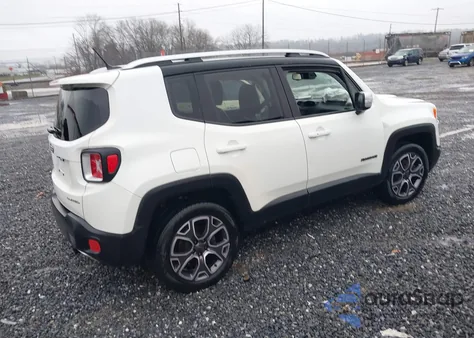 2017 Jeep Renegade Limited 4X4 from USA, damaged, VIN ZACCJBDB8HPE54469